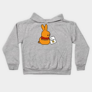 Bunny Rabbit Says Ew People Kids Hoodie